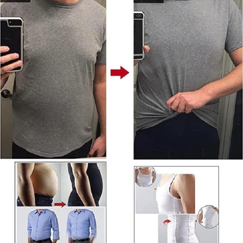 فيست تنحيف الجسم للرجال،قمصان ضغط للتثدي، سترة داخلية للتحكم في البطن،مشد سليم لنحت الجسم