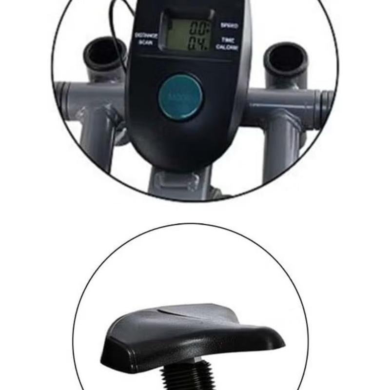 دراجة تمارين هوائية منزلية لكامل الجسم شاشة Lcd، مقاومة متعددة، تدعم حتى 120كجم