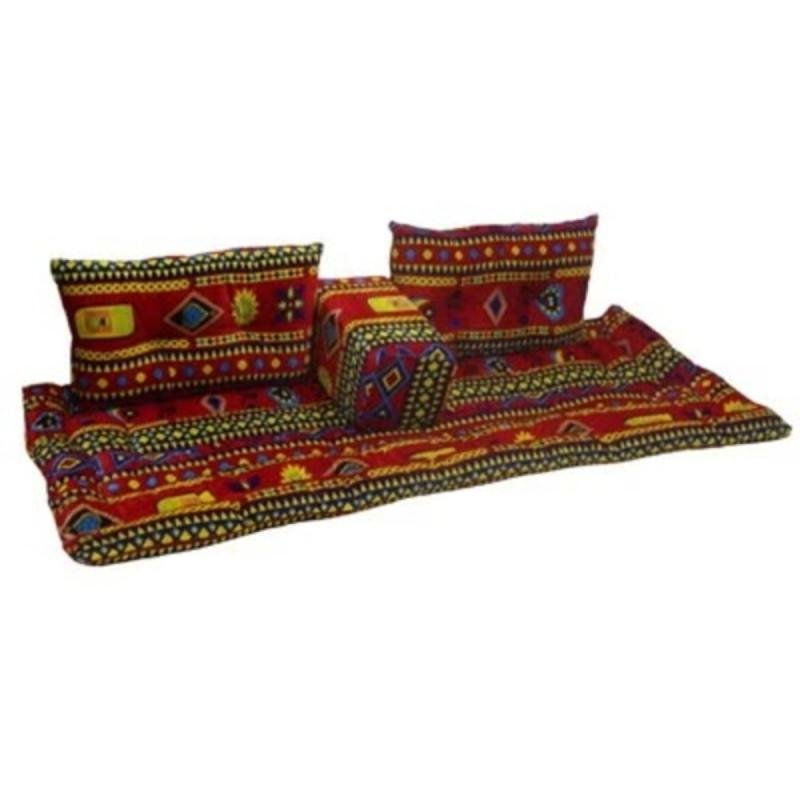 طقم جلوس أرضي فاخر 4 في 1 - مجلس عربي تراثي، طقم أريكة أرضية