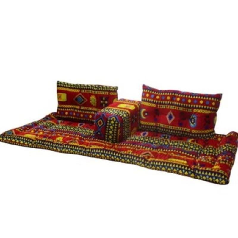 طقم جلوس أرضي فاخر 4 في 1 - مجلس عربي تراثي، طقم أريكة أرضية