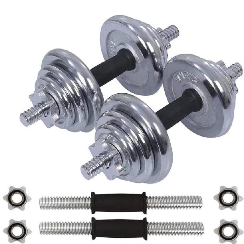 مجموعة اثقال دمبل 20 كيلو قابلة للتعديل من الحديد المصبوب مثالية لكمال الاجسام واللياقة البدنية