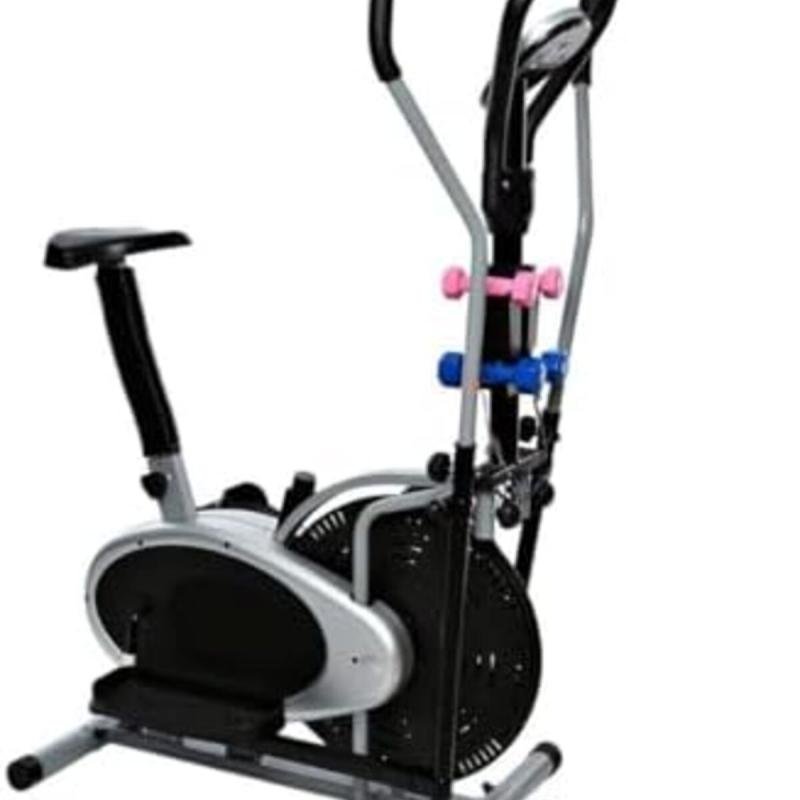 دراجة تمارين اوربتراك 3 في 1 مع تويستر لتمارين الخصر مع دمبل لتمارين العضلات,مع شاشة LCD,يتحمل 120كج