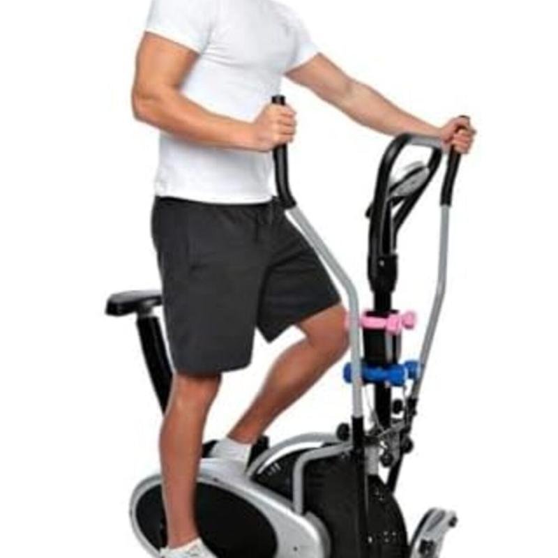 دراجة تمارين اوربتراك 3 في 1 مع تويستر لتمارين الخصر مع دمبل لتمارين العضلات,مع شاشة LCD,يتحمل 120كج