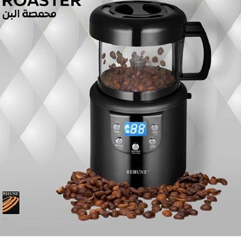 محمصة قهوة إلكترونية - 1800 واط RE-2-126 أسود