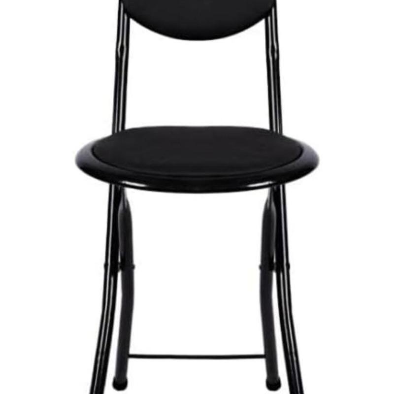 كرسي صلاة قابل للطي ، سهل الاستخدام والتحريك، لون أسود