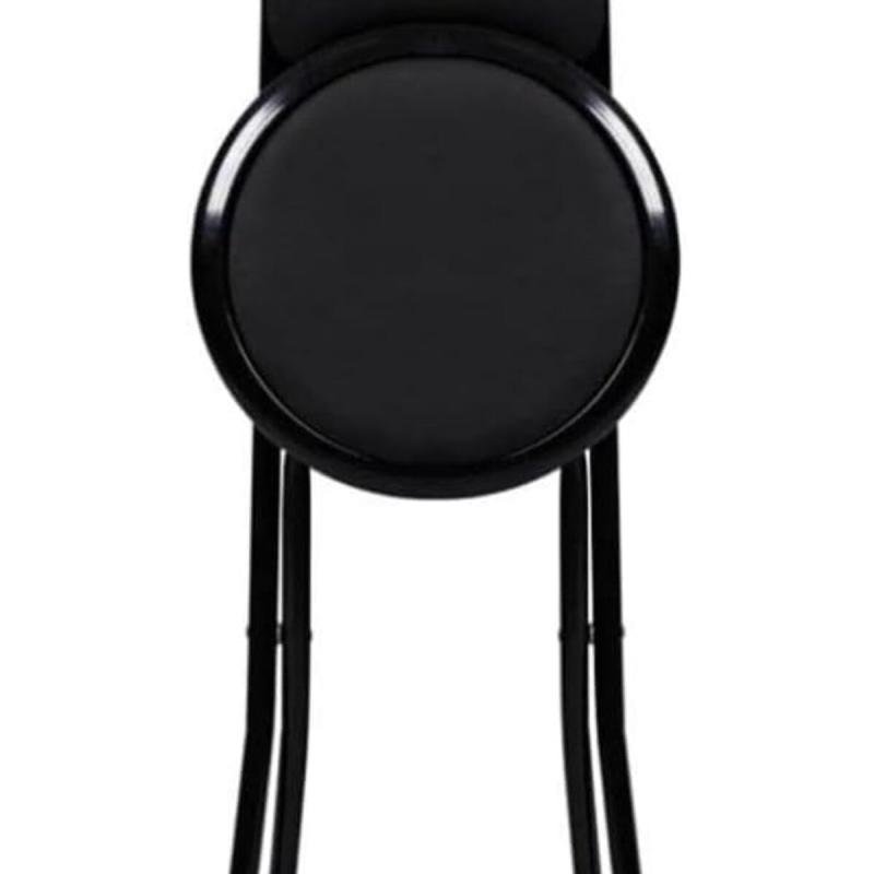 كرسي صلاة قابل للطي ، سهل الاستخدام والتحريك، لون أسود