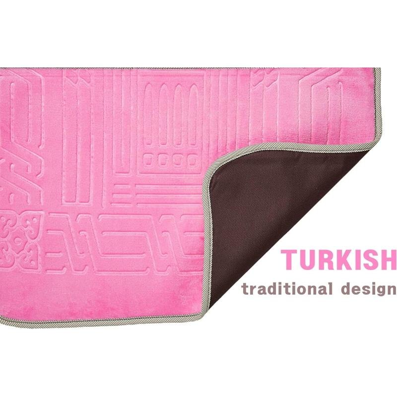 سجادة صلاة مع دعم للظهر/كرسي أرضي قابل للطي للتأمل وجيب للحمل