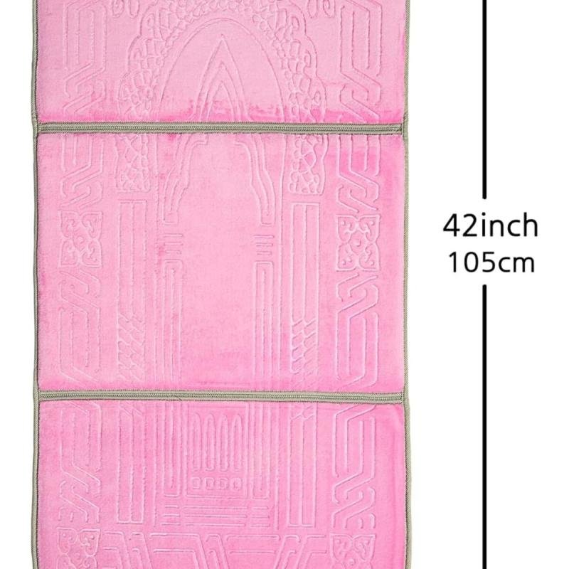 سجادة صلاة مع دعم للظهر/كرسي أرضي قابل للطي للتأمل وجيب للحمل