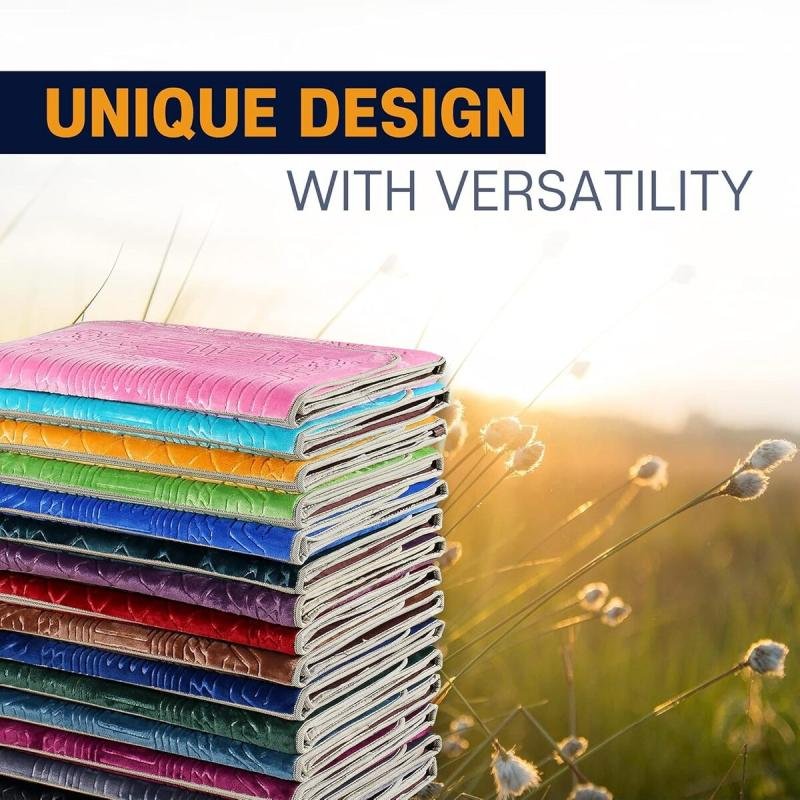 سجادة صلاة مع دعم للظهر/كرسي أرضي قابل للطي للتأمل وجيب للحمل