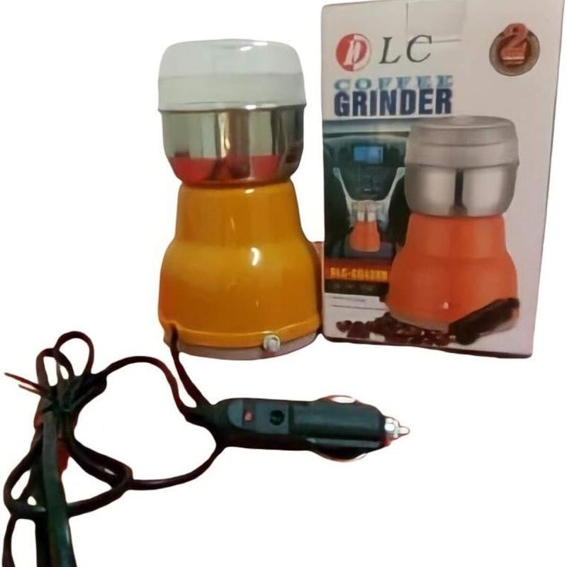 HA مطحنة البن الصغيرة والمتنقلة من شركة دي ال سي تعمل عبر (ولاعة السيارة)