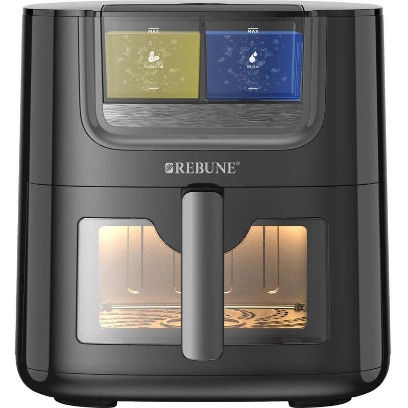 مقلاة هوائية - طهي متقدم لوجبات لذيذة 7 لتر 1800 واط RE-11-068 أسود