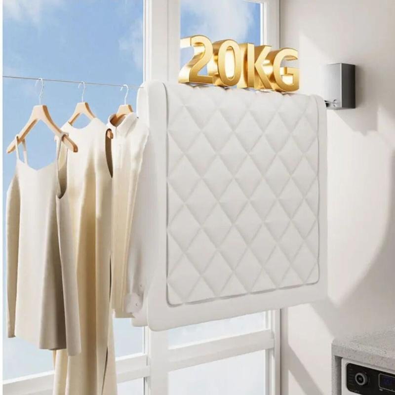 حبل نشر غسيل قابل للسحب لون اسود