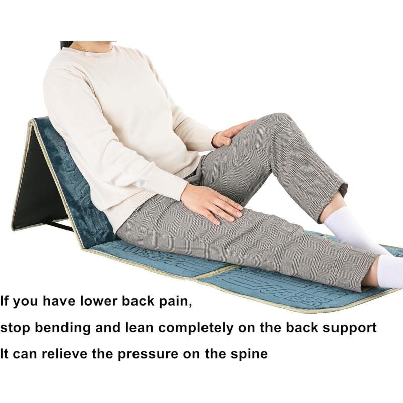 سجادة صلاة مع مسند ظهر / كرسي أرضي للتأمل قابل للطي وجيب للحمل (واحة)