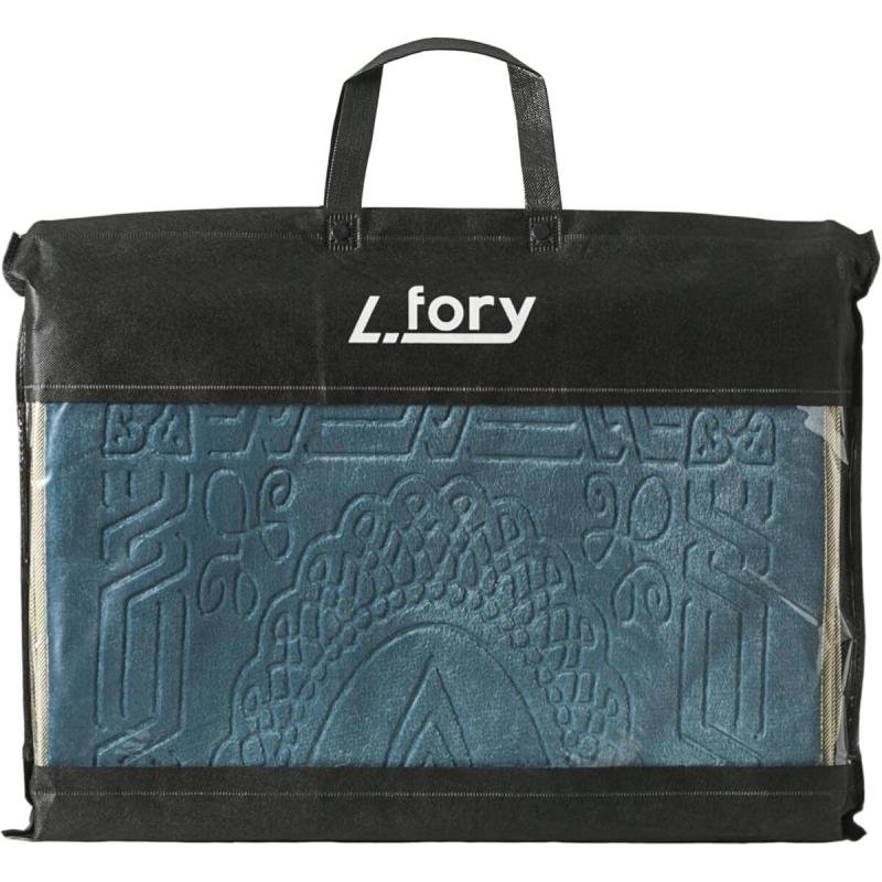 سجادة صلاة مع مسند ظهر / كرسي أرضي للتأمل قابل للطي وجيب للحمل (واحة)