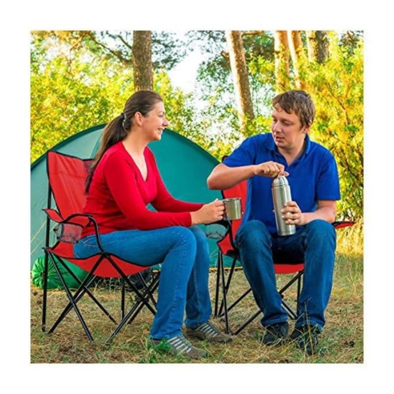 كرسي تخييم قابل للطي 35.5 × 21 × 34.7 بوصة 35.5 × 21 × 34.7 بوصة
