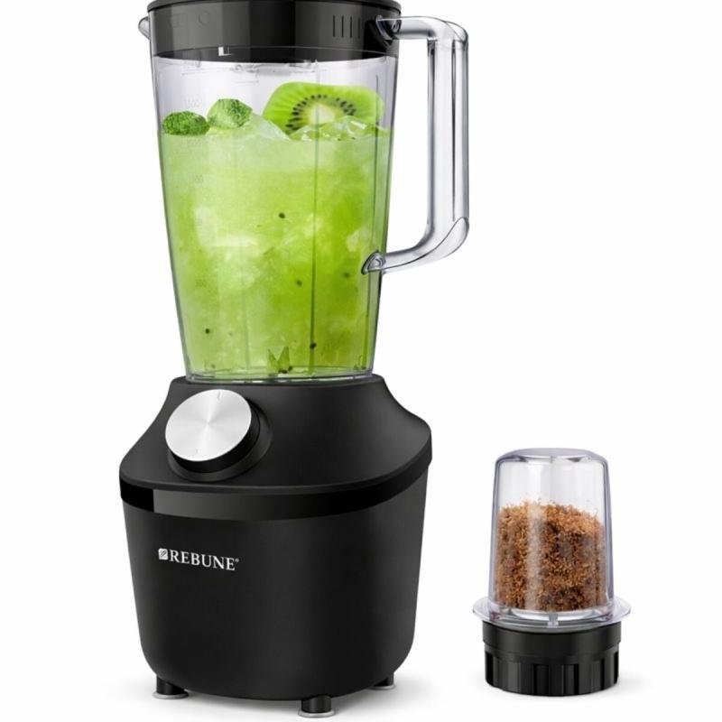 خلاط كهربائي ومطحنة توابل ريبون 650 واط - 1.8 لتر - RE-2-195