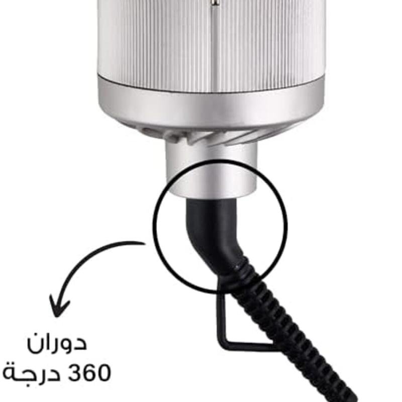 مصفف شعر 1300 واط، إيقاف تلقائي، شريط Re-2126 فضي