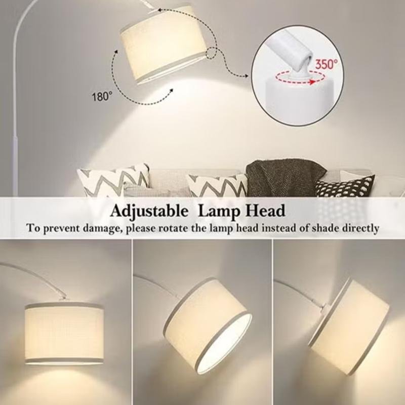 مصباح أرضي عمودي بسيط من دومويك نورديك، يحمي العين، مزود بإضاءة ثلاثية الألوان بقوة 12 واط