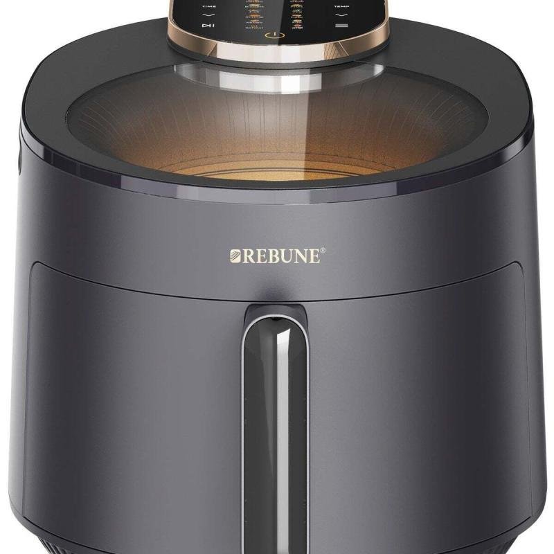 مقلاة هوائية - طبخ صحي بلمسة من الأناقة! ٥ لترات ١٥٠٠ واط، لون أسود، RE-11-072