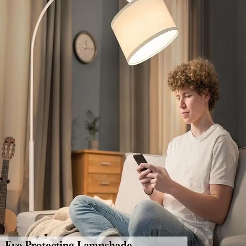 مصباح أرضي عمودي بسيط من دومويك نورديك، يحمي العين، مزود بإضاءة ثلاثية الألوان بقوة 12 واط