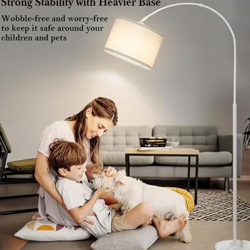 مصباح أرضي عمودي بسيط من دومويك نورديك، يحمي العين، مزود بإضاءة ثلاثية الألوان بقوة 12 واط