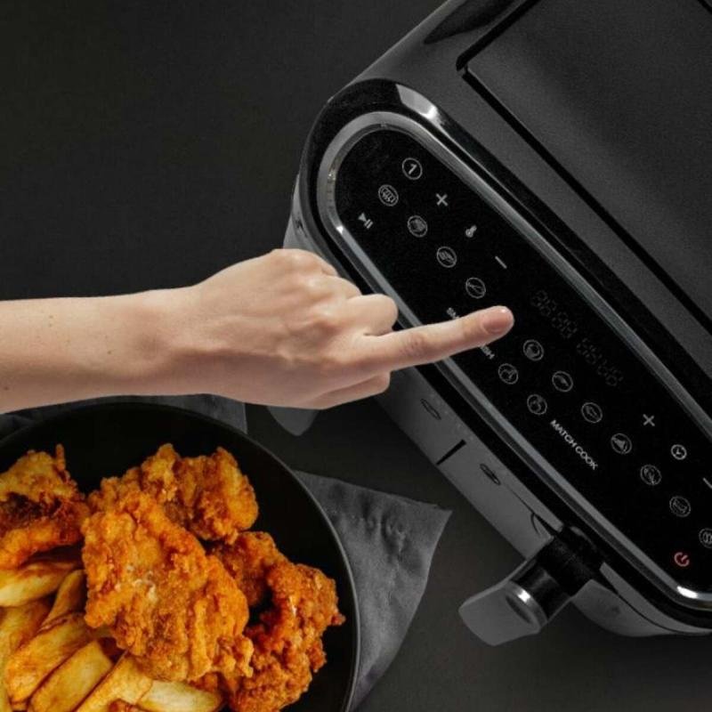 مقلاة هوائية كهربائية سعة 9 لتر - 1400 واط - أسود - RE-11-035