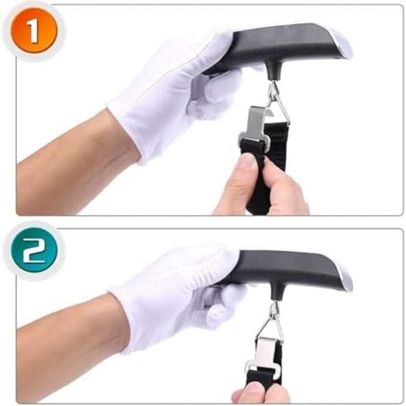 ميزان أمتعة رقمي معلق - Ulticnovo محمول باليد للسفر مع شاشة LCD 50 كجم 110 رطل متعدد الألوان