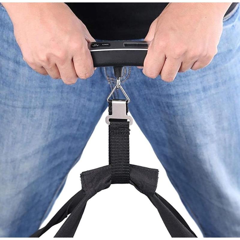 ميزان أمتعة رقمي معلق - Ulticnovo محمول باليد للسفر مع شاشة LCD 50 كجم 110 رطل متعدد الألوان