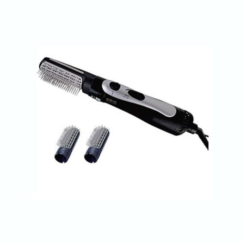 مصفف الشعر بالهواء الساخن 2 في 1 من ري-2013 - فرشاة وملحق تكثيف، أسود