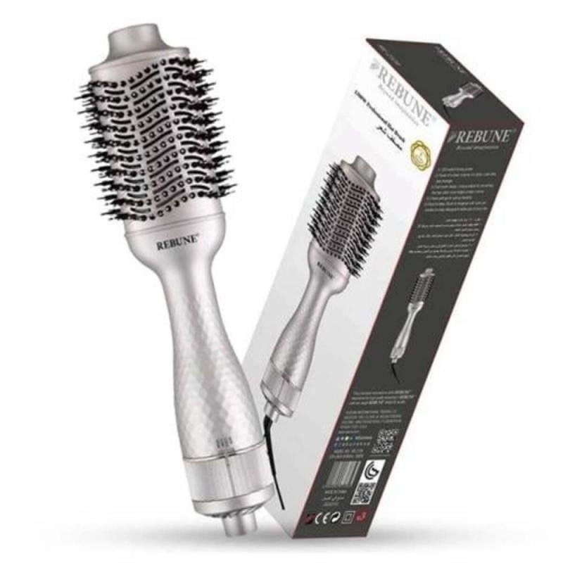 مصفف الشعر بالهواء الساخن Re-2126 بقوة 1300 واط - فرشاة أيونية من سيراميك التورمالين