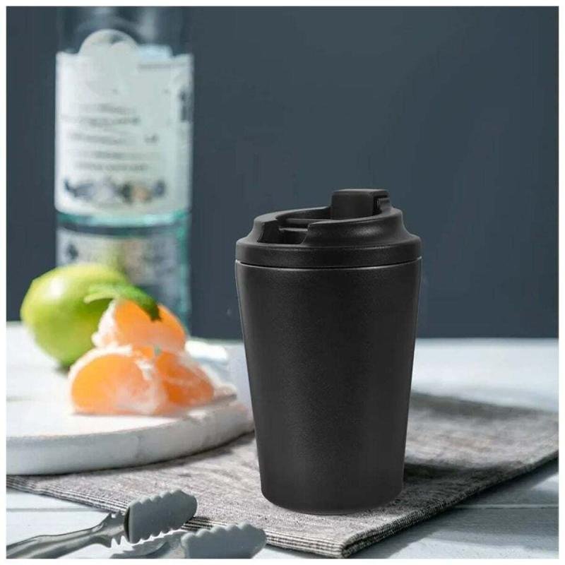 كوب قهوة للسفر من الفولاذ المقاوم للصدأ معزول بالتفريغ لحفظ المشروبات الساخنة والثلج للاستخدام في المنزل والمكتب
