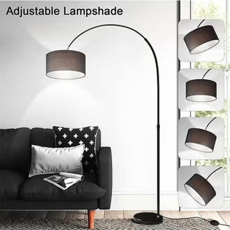 مصباح أرضي LED عمودي بتصميم كلاسيكي منحني