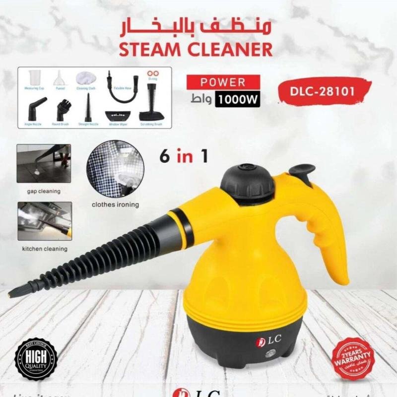 منظف بخاري محمول باليد بقوة 1000 واط متعدد الوظائف، يعمل تحت ضغط عالي، يعمل بالبخار