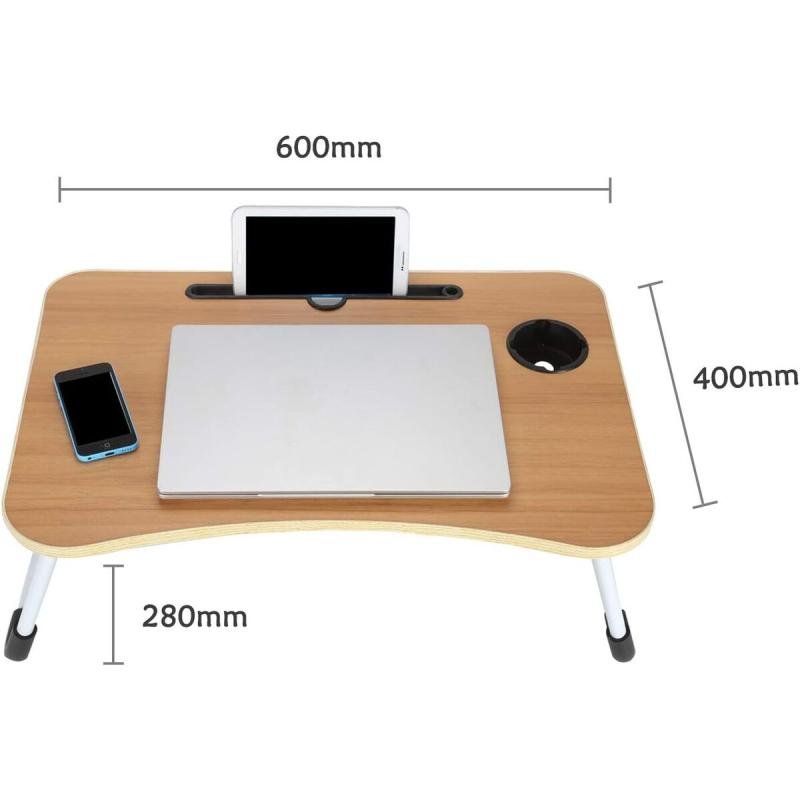 مكتب، مكتب كمبيوتر محمول، سرير قابل للطي، طاولة صغيرة كسول، لون الخشب