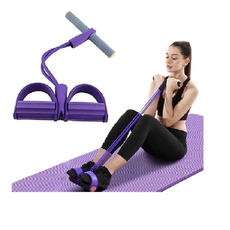 حبل مقاومة للياقة البدنية من مع شريط شد مرن للرجلين والفخذين والذراعين والظهر تومي