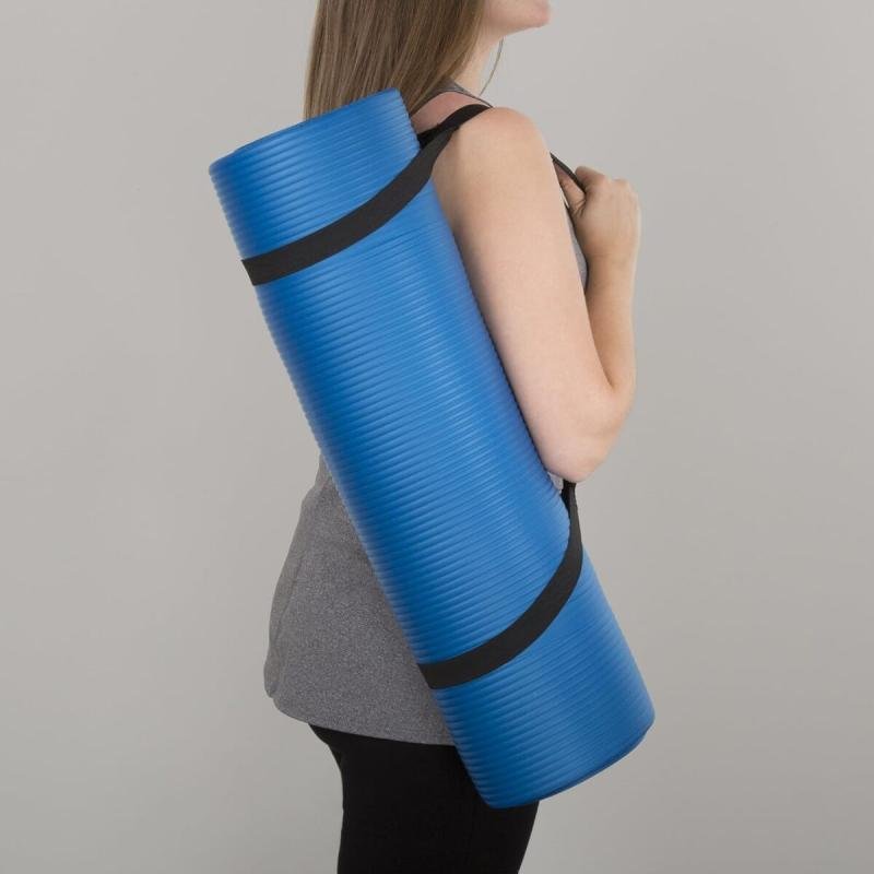 سجادة تمارين اليوغا عالية الكثافة بسمك 10 ملي مع فوم مريح لتمارين الرياضية واليوجا