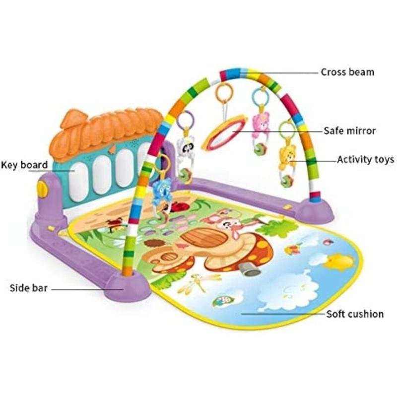🎹🧸 بساط وسجادة لعب بيانو للأطفال حديثي الولادة 3×1 – موسيقى وألعاب ترفيهية وتنمية مهارات