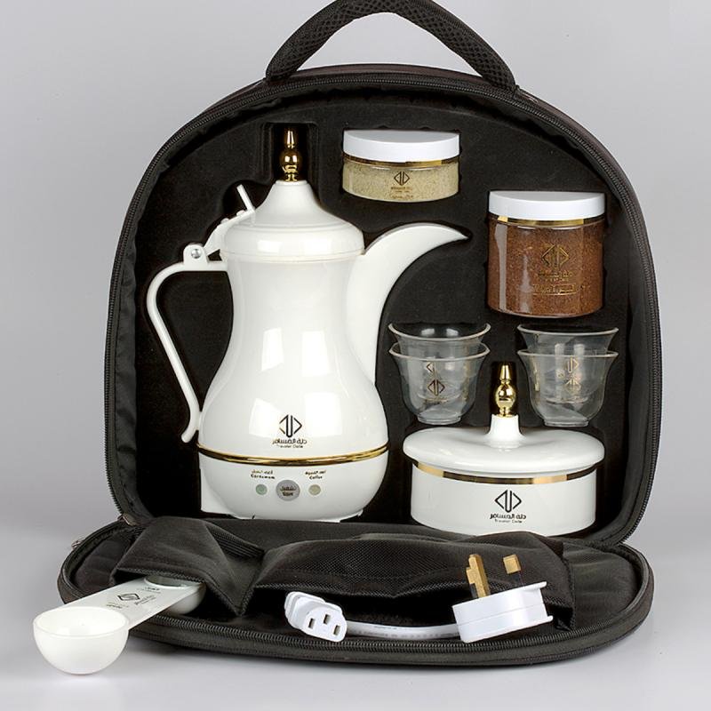 دلة المسافر - صانعة القهوة السعودية الكهربائية 400 مل