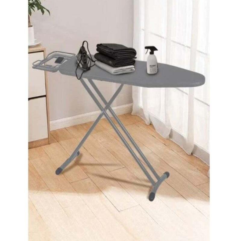 لوح مكواة تركي مع غطاء مقاوم للحرارة، 110 × 33 سم، لوح مكواة، مسند مكواة، أقدام مضادة للانزلاق