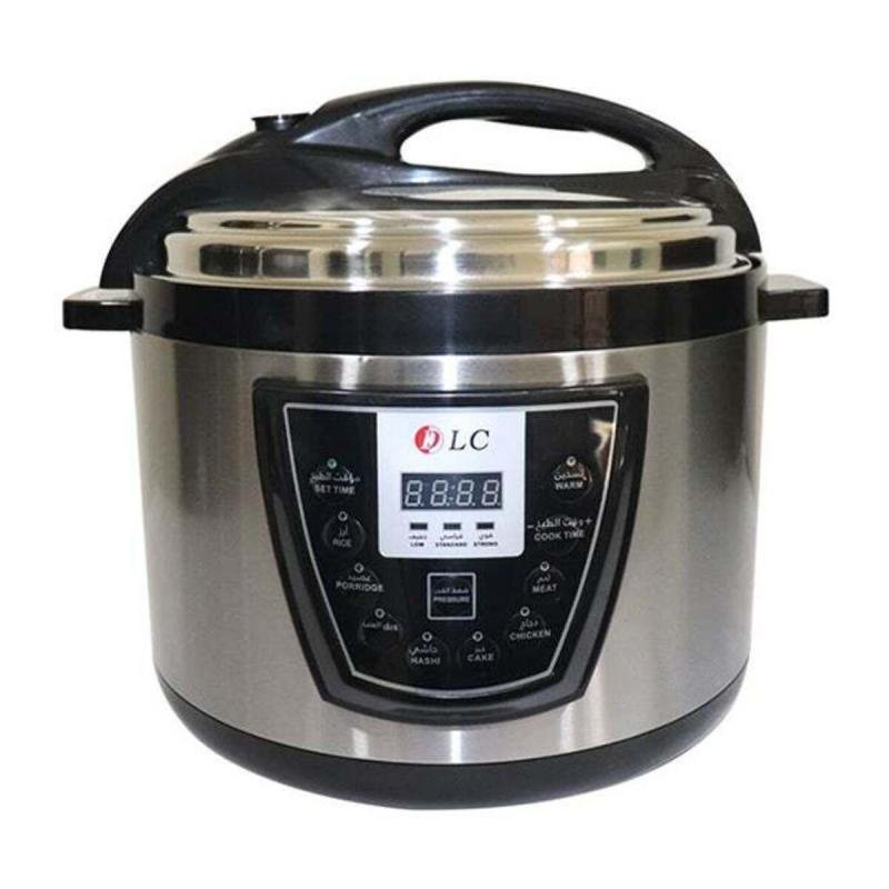 قدر ضغط كهربائي ١٢ لتر ١٥٠٠ واط DLC-٣٠٢٢ فضي/أسود