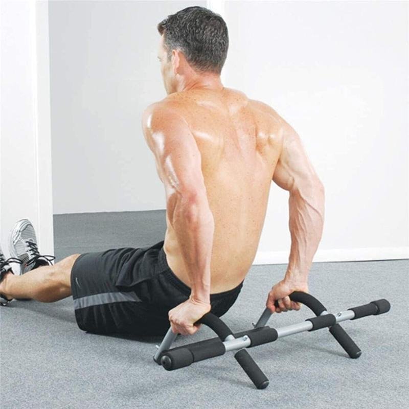 ايرون بار لتمارين اللياقة البدنية وبناء العضلات وتمارين العقلة سهل التركيب في اي مكان