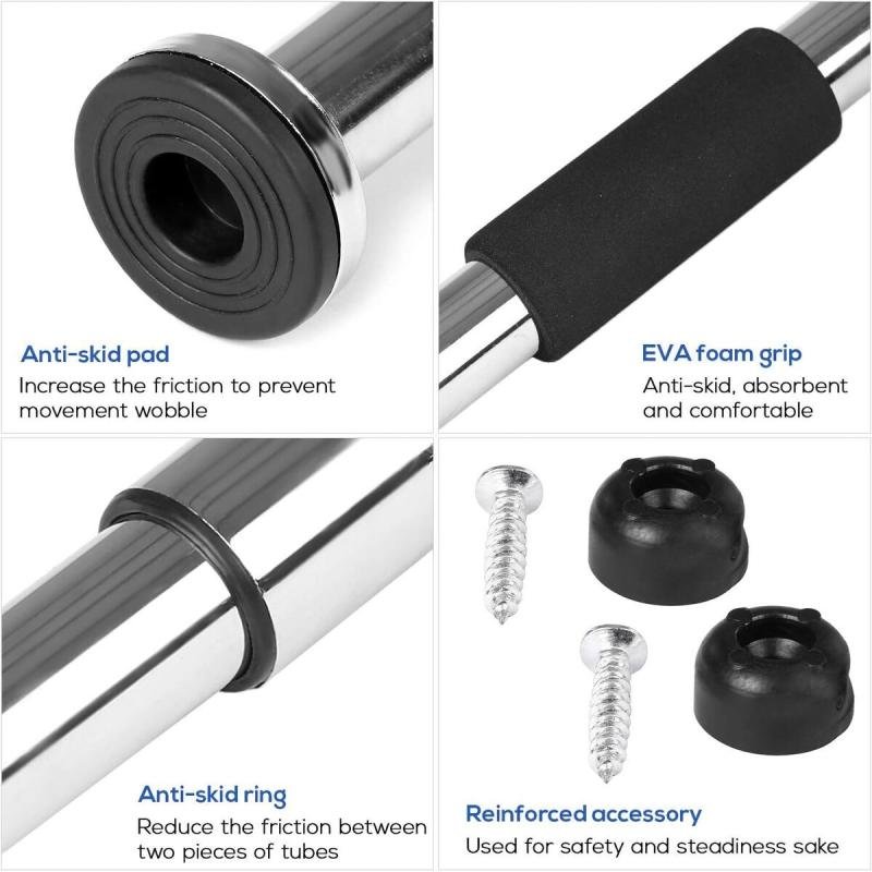 قضيب سحب محمول قابل للتمديد بالمدخل، بار تمارين اللياقة البدنية، بناء العضلات تمارين العقلة,عقلة باب