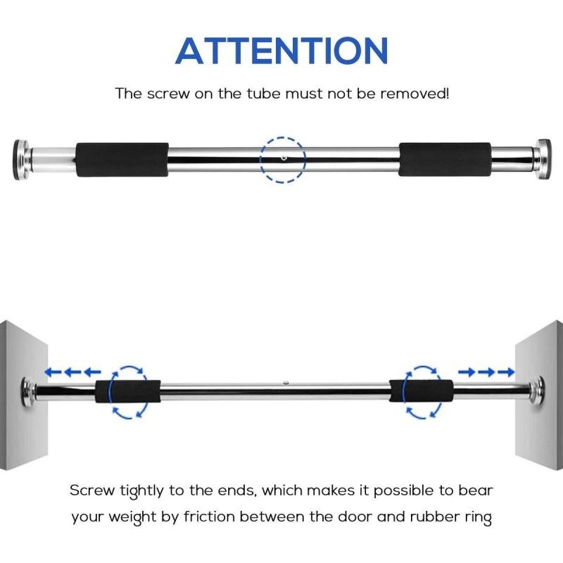 قضيب سحب محمول قابل للتمديد بالمدخل، بار تمارين اللياقة البدنية، بناء العضلات تمارين العقلة,عقلة باب