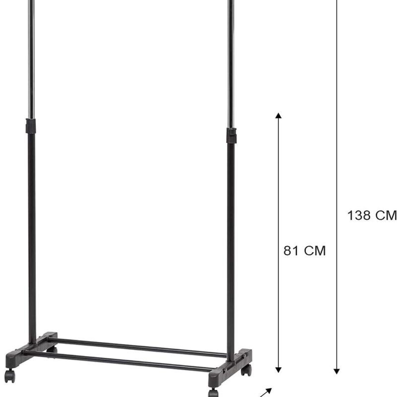 ستاند ملابس للمنزل مع رف تخزين للأحذية وعلاقة جانبية لتعليق الملابس,شماعة,سنجل بول