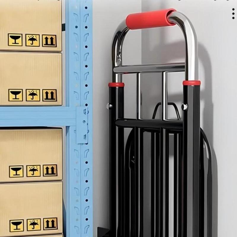 عربة يدوية قابلة للطي، عربة يدوية متحركة مزودة بعجلة صامتة مقاومة للتآكل