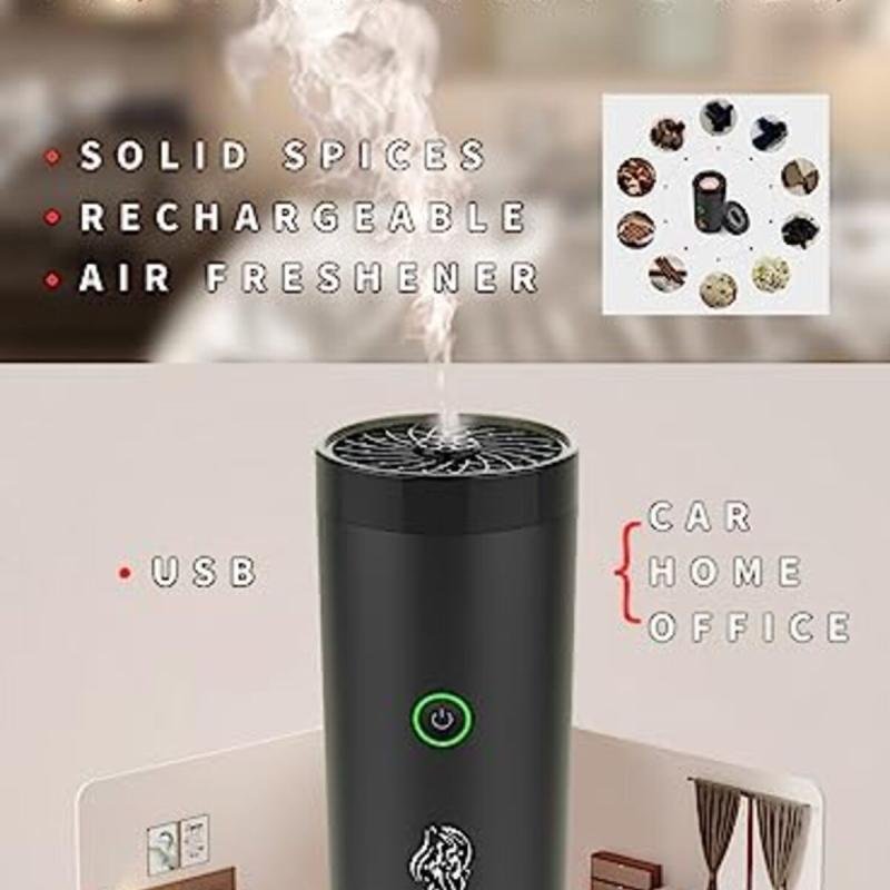 مبخرة كهربائية من Kekestore قابلة للشحن عبر USB للسيارة والمنزل