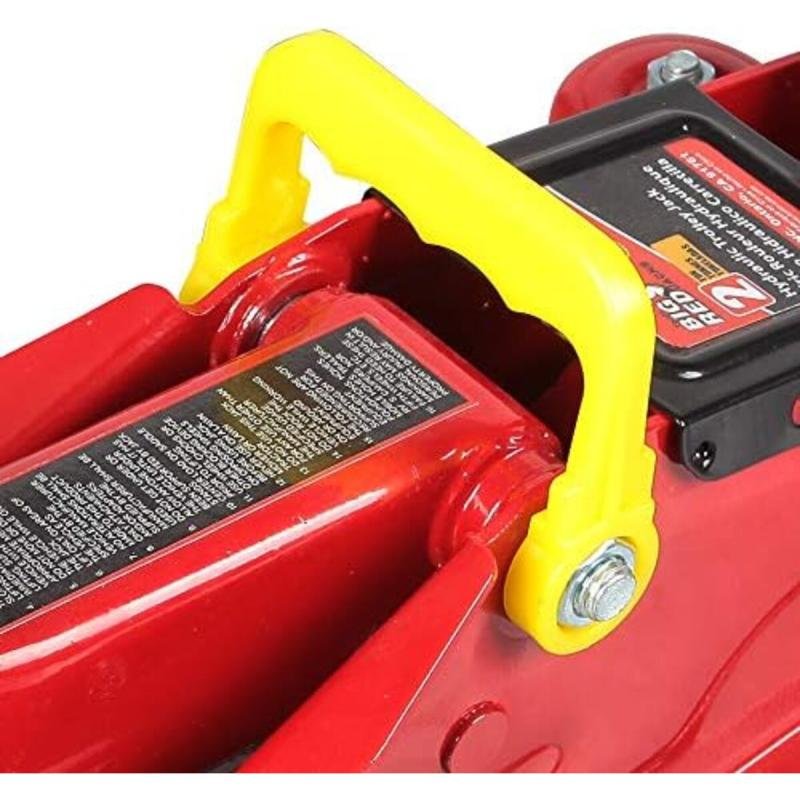 رافعة أرضية هيدروليكية تورين T82012 من بيج ريد - سعة 2 طن (4000 رطل) مع حقيبة تخزين، لون أحمر