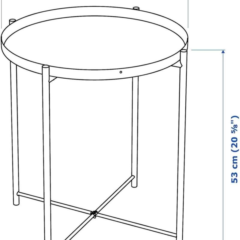 طاولة جانبية دائرية مقاومة للصدأ والماء، طاولة بجانب السرير لغرفة المعيشة وغرفة النوم من بونكا