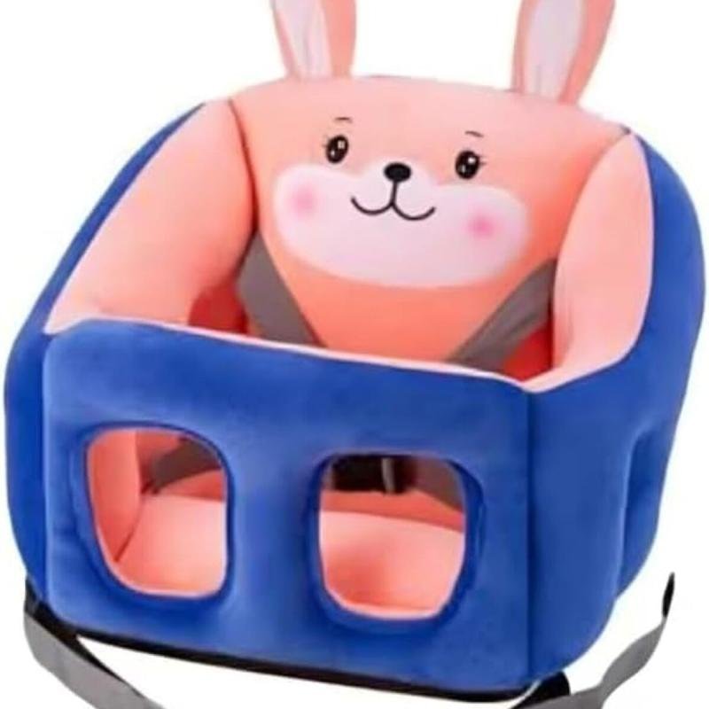 كرسي دعم أريكة للأطفال مصنوع من المخمل الناعم على شكل حيوانات كرتونية من BUNCA (أزرق ووردي)