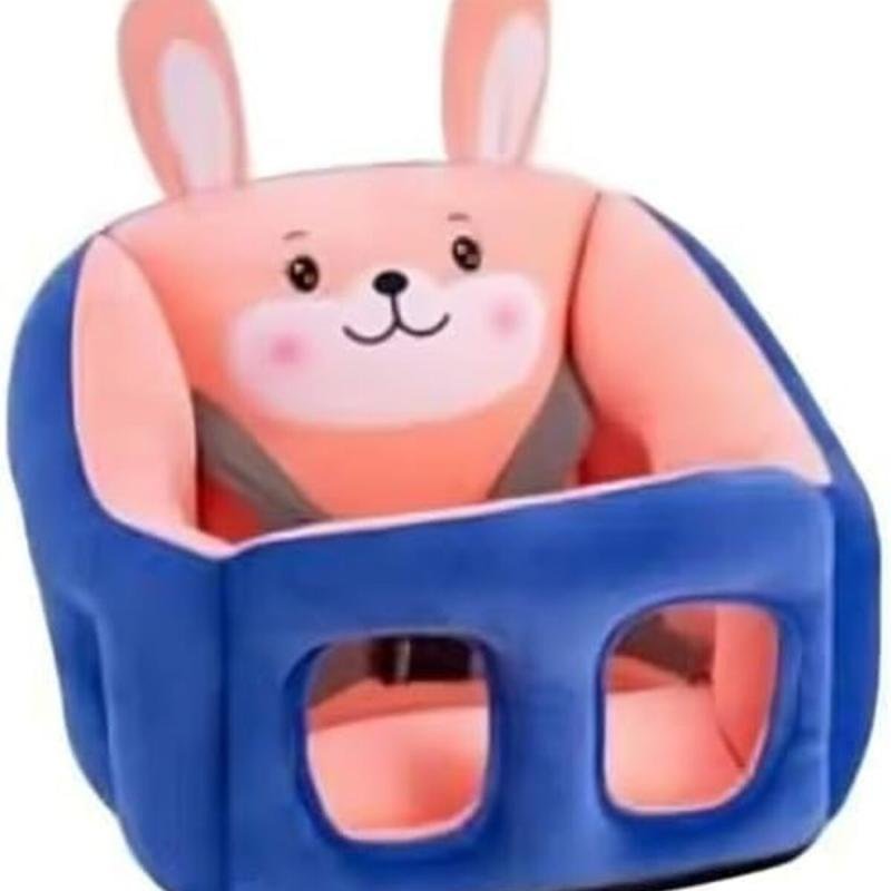 كرسي دعم أريكة للأطفال مصنوع من المخمل الناعم على شكل حيوانات كرتونية من BUNCA (أزرق ووردي)